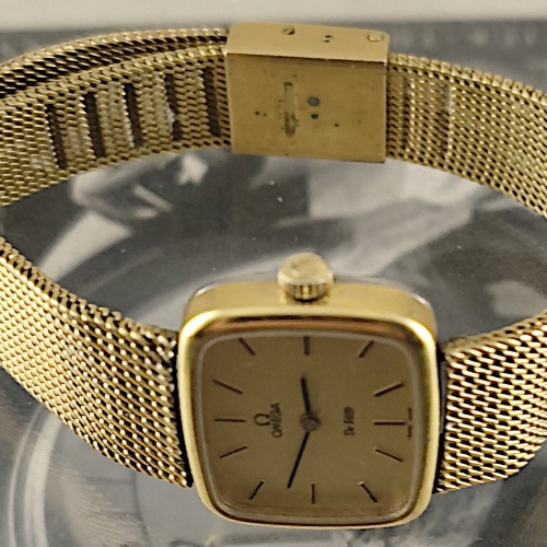 Vintage relógio Omega feminino dourado dos anos de 1970 - antigo