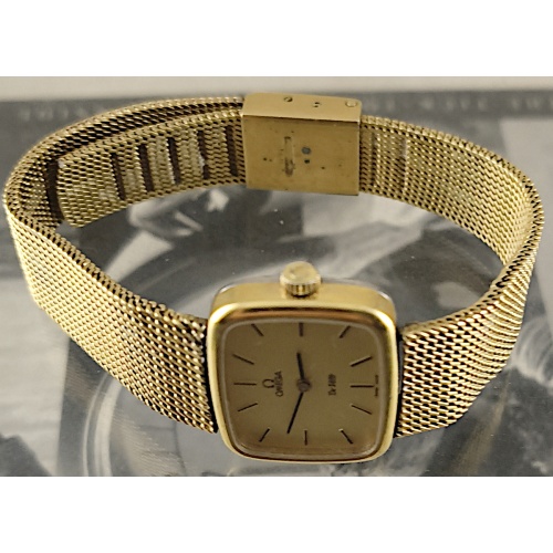 Vintage relógio Omega feminino dourado dos anos de 1970 - antigo